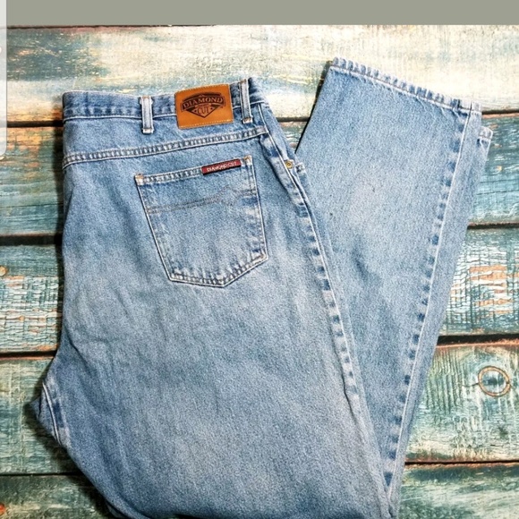 mens diamond cut jeans